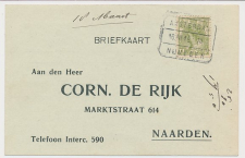 Treinblokstempel : Amsterdam - Nijmegen III 1918 ( Scherpenzeel)