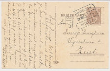 Treinblokstempel : Amsterdam - Uitgeest I 1923 ( Bloemendaal )