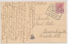 Treinblokstempel : Amsterdam - Uitgeest I 1925 ( Bloemendaal )