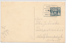 Treinblokstempel : Arnhem - Amsterdam z 1946