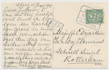 Treinblokstempel : Arnhem - Oldenzaal V 1914 ( Steeg )