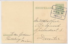 Treinblokstempel : Arnhem - Zwolle VI 1936 ( Dieren )