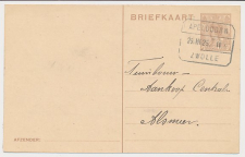 Treinblokstempel : Apeldoorn - Zwolle II 1925 ( Wapenveld )