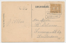 Treinblokstempel : Amsterdam ( 2 x !!! ) - Laren I 1922
