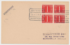 Treinblokstempel : Amsterdam - Roosendaal XIX 1952