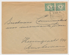 Treinblokstempel : Arnhem - s Hertogenbosch E 1924 ( Ede )