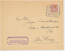 Treinblokstempel : Amsterdam - Antwerpen IV 1935 ( Bloemendaal )