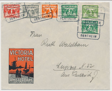 Treinblokstempel : Amsterdam - Bentheim VIII 1935