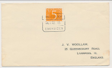 Treinblokstempel : Amsterdam - Enkhuizen III 1952