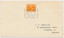 Treinblokstempel : Amsterdam - Helder III 1952