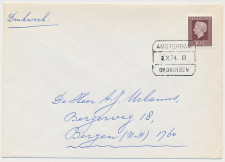 Treinblokstempel : Amsterdam - Groningen III 1974