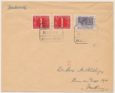 Treinblokstempel : Amsterdam - Hengelo (OV) XV 1957