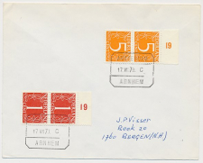 Treinblokstempel : Amsterdam - Arnhem C 1970