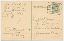 Treinblokstempel : Boxtel - Dordrecht I 1937 ( Tilburg )