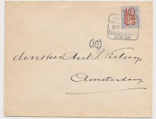 Treinblokstempel : Coevorden - Dedemsvaart-Station I 1927