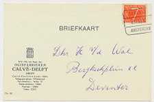 Treinblokstempel : Deventer - Amsterdam N 1953 ( Almelo )