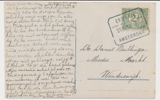 Treinblokstempel : Emmerik - Amsterdam F 1913 ( t Loo )
