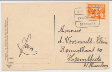 Treinblokstempel : Enkhuizen - Stavoren I 1926