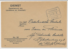 Treinblokstempel : Groningen - Zwolle B 1943