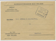 Treinblokstempel : Helder - Amsterdam E 1942