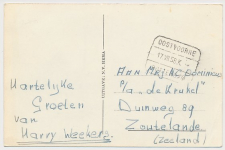 Treinblokstempel : Oostvoorne - Rotterdam K 1958 