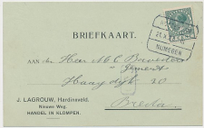 Treinblokstempel : Rotterdam - Nijmegen III 1927 ( Hardinxveld )