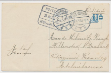 Treinblokstempel : Rotterdam - Hoek van Holland C 1914