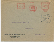 Treinblokstempel : Rotterdam - Utrecht VIII 1936 