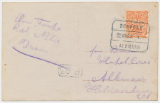 Treinblokstempel : Schagen - Alkmaar I 1923