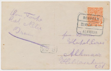 Treinblokstempel : Schagen - Alkmaar I 1923