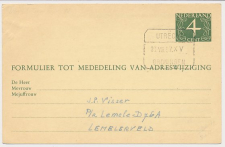 Treinblokstempel : Utrecht - Groningen XV 1957