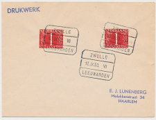 Treinblokstempel : Zwolle - Leeuwarden VII 1950