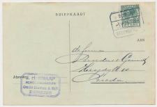 Treinblokstempel : Burgh - Steenbergen III 1928 ( Zierikzee )