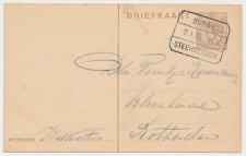 Treinblokstempel : Burgh - Steenbergen II 1925 ( Haamstede )