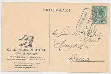 Treinblokstempel Vlissingen - s Hertogenbosch III 1931 Halsteren