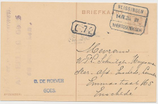 Treinblokstempel : Vlissingen - s Hertogenbosch III 1926 (Goes)