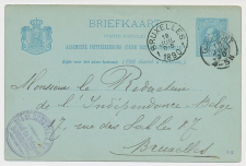 Briefkaart Dordrecht 1890 - Hotel de Pologne