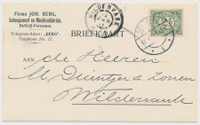 Firma briefkaart Delfzijl / Farmsum 1911 - Scheepswerf          