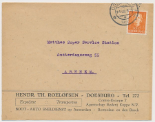Firma envelop Doesburg 1950 - Boot- Auto Sneldienst