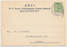 Firma briefkaart Maastricht 1939 - ENCI - Cement Industrie