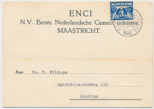 Firma briefkaart Maastricht 1939 - ENCI - Cement Industrie