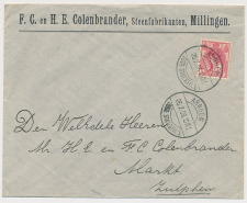 Firma envelop Millingen 1908 - Steenfabrikanten