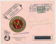 Firma briefkaart Rotterdam 1940 - Naamplaten - Rijwielhandel