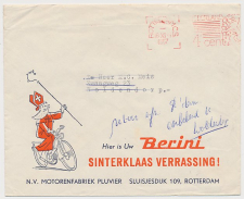 Envelop Rotterdam 1957 - Berini - Motorenfabriek - Sinterklaas