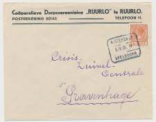 Envelop Ruurlo 1935 - Cooperatieve Dorpsvereniging