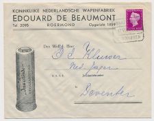 Firma envelop Roermond 1948 - Wapenfabriek - Hagelpatroon