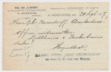 Firma briefkaart St. Oedenrode 1907 - H.W. van der Hagen