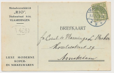 Firma briefkaart Vlaardingen 1917 - Metaalwarenfabriek RIO