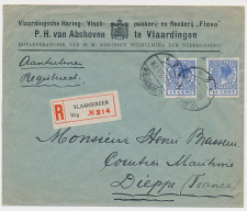Firma envelop Vlaardingen 1925 -Haring- Vischpakkerij - Reederij