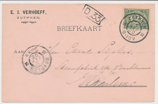Firma briefkaart Zutphen 1900 - E.J. Verhoeff